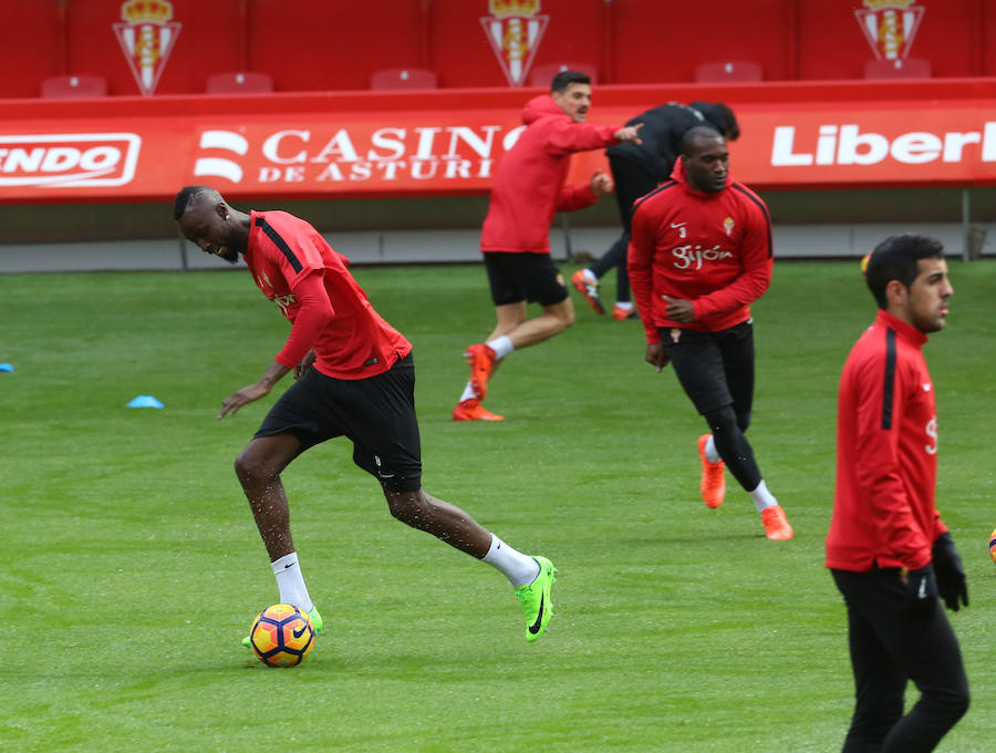 Entrenamiento del Sporting (24-02-2017)