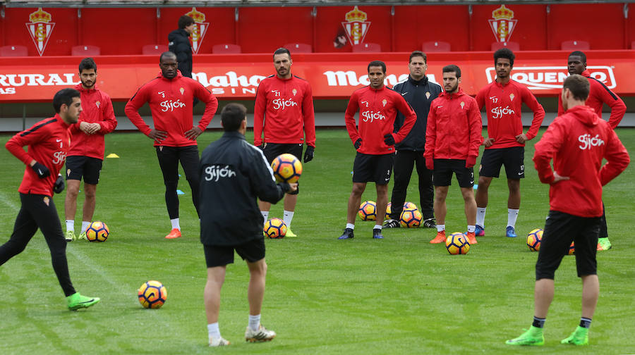 Entrenamiento del Sporting (24-02-2017)