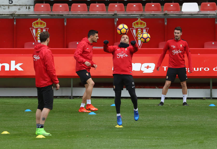 Entrenamiento del Sporting (24-02-2017)