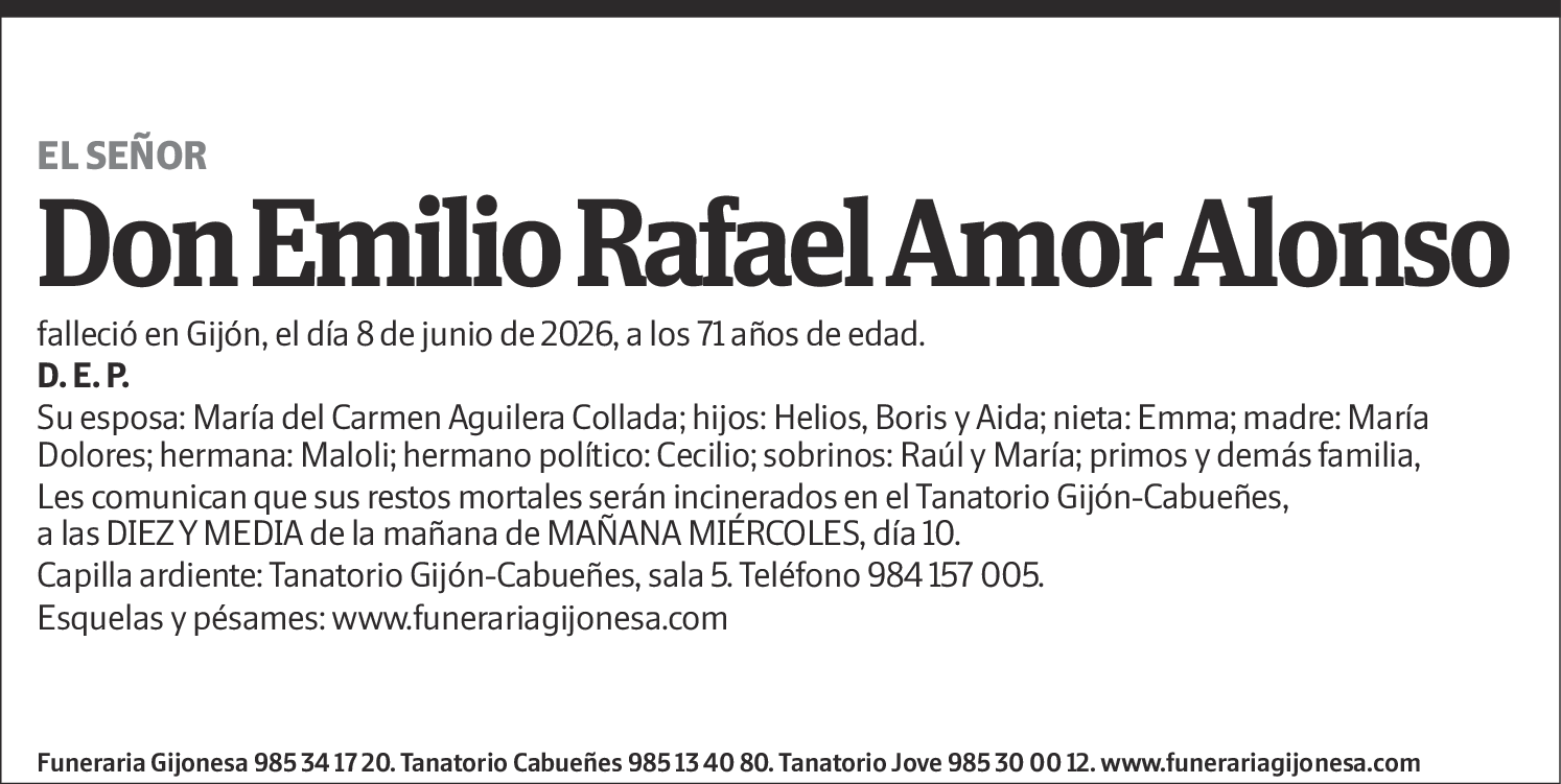Emilio Rafael Amor Alonso