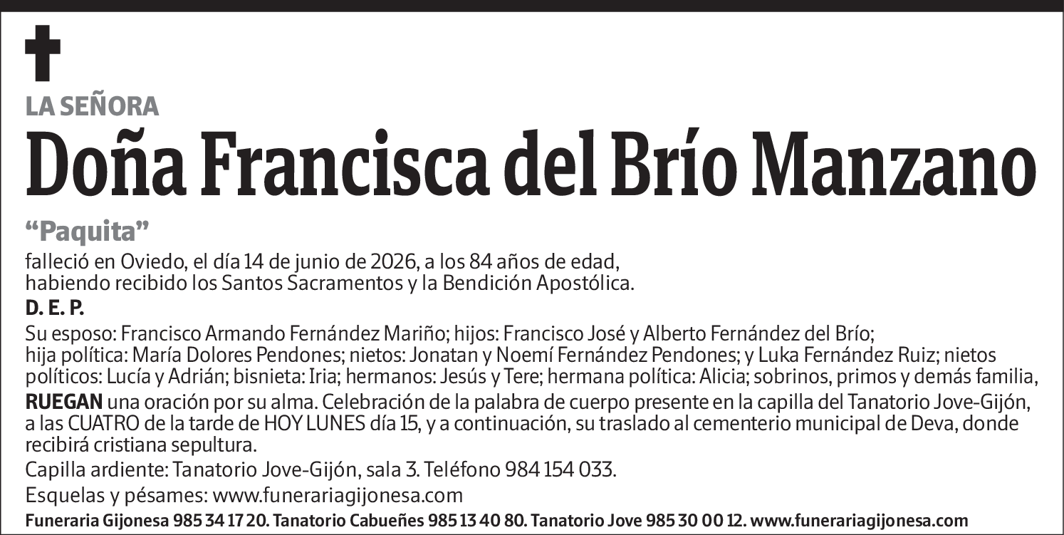 Francisca del Brío Manzano