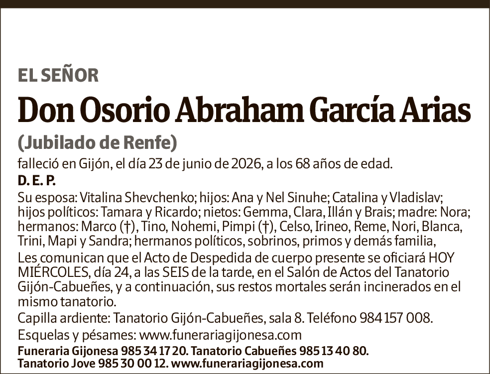 Osorio Abraham García Arias