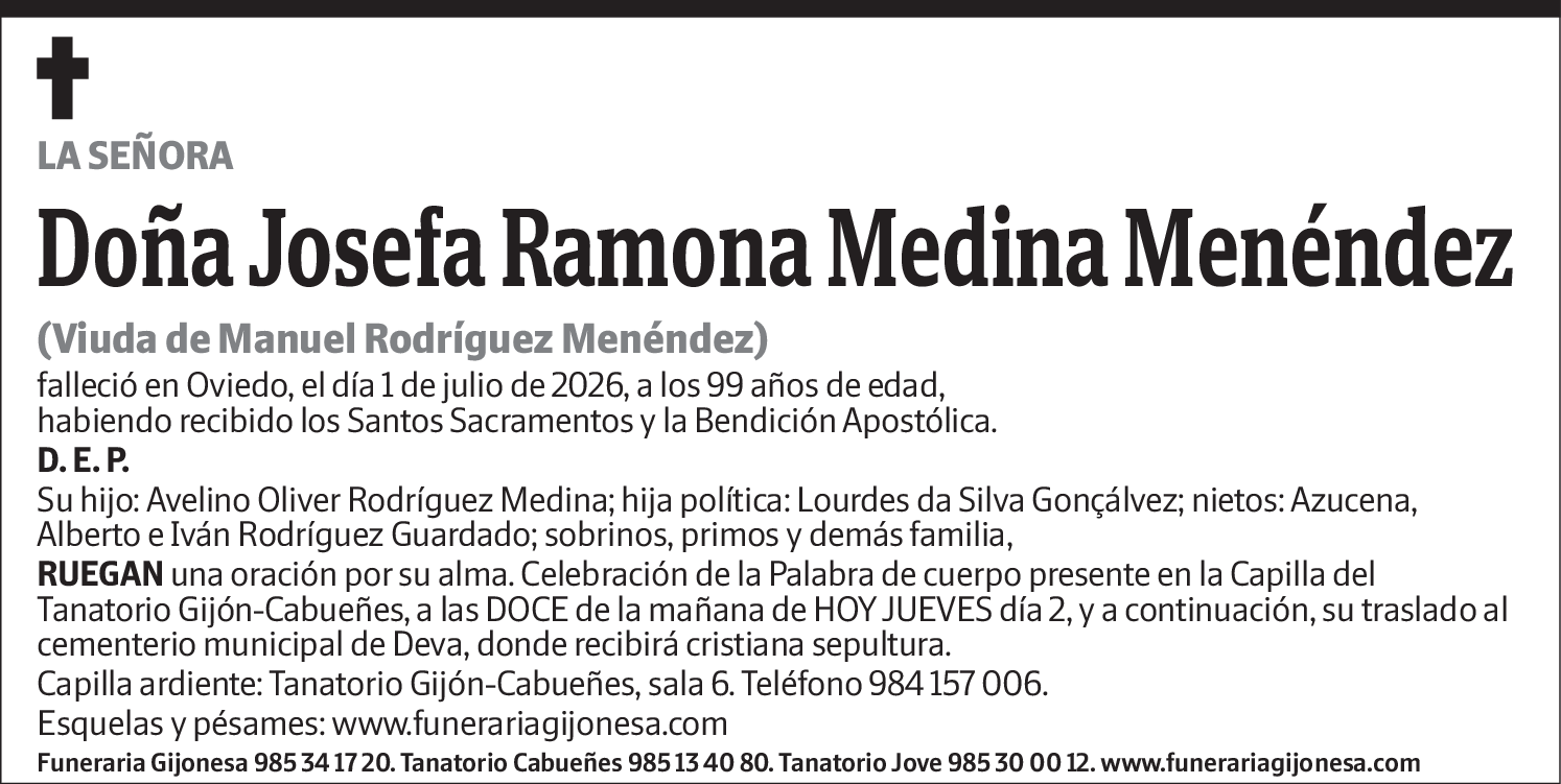 Josefa Ramona Medina Menéndez