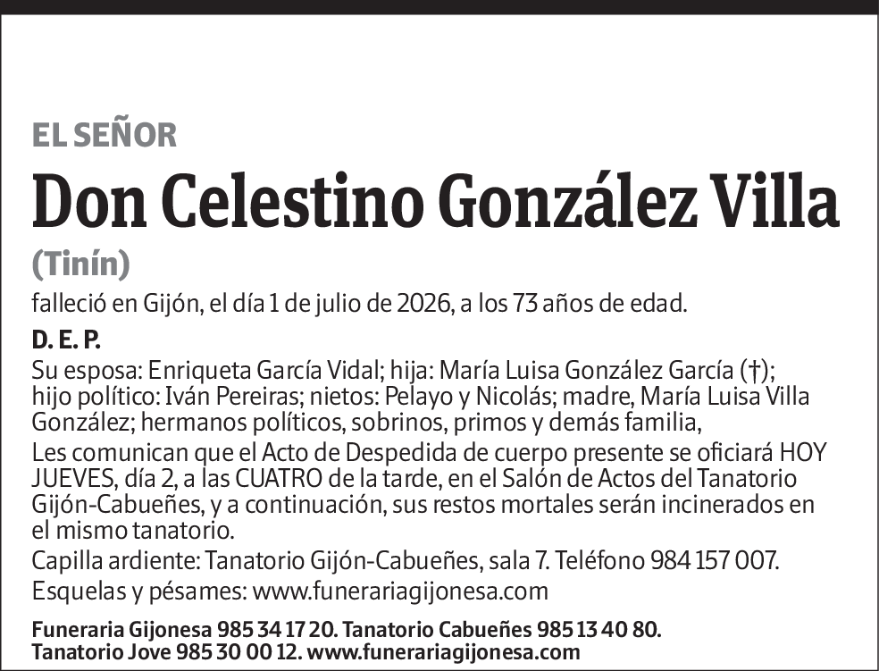Celestino González Villa