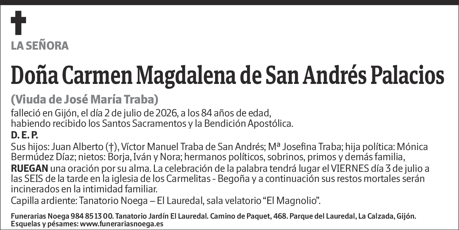 Carmen Magdalena de San Andrés Palacios