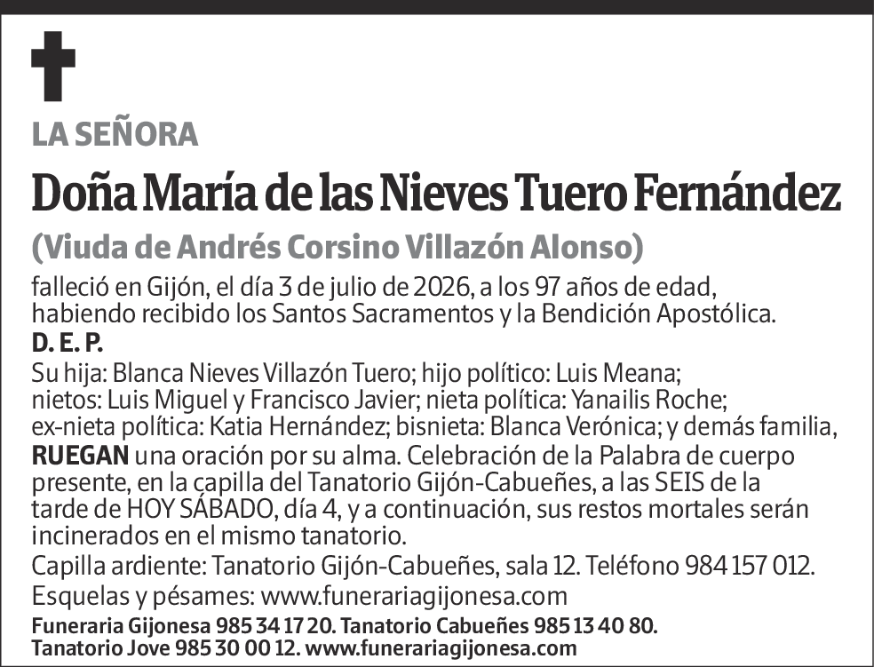 María de las Nieves Tuero Fernández
