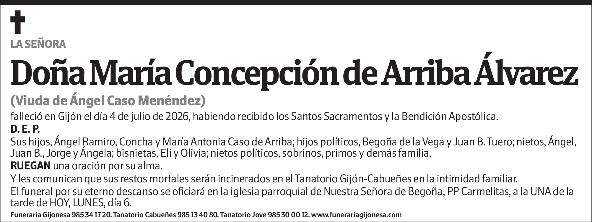 María Concepción de Arriba Álvarez