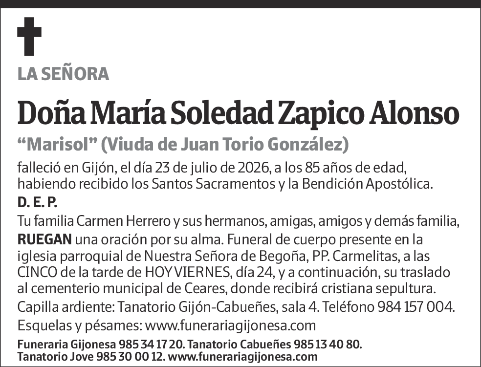 María Soledad Zapico Alonso