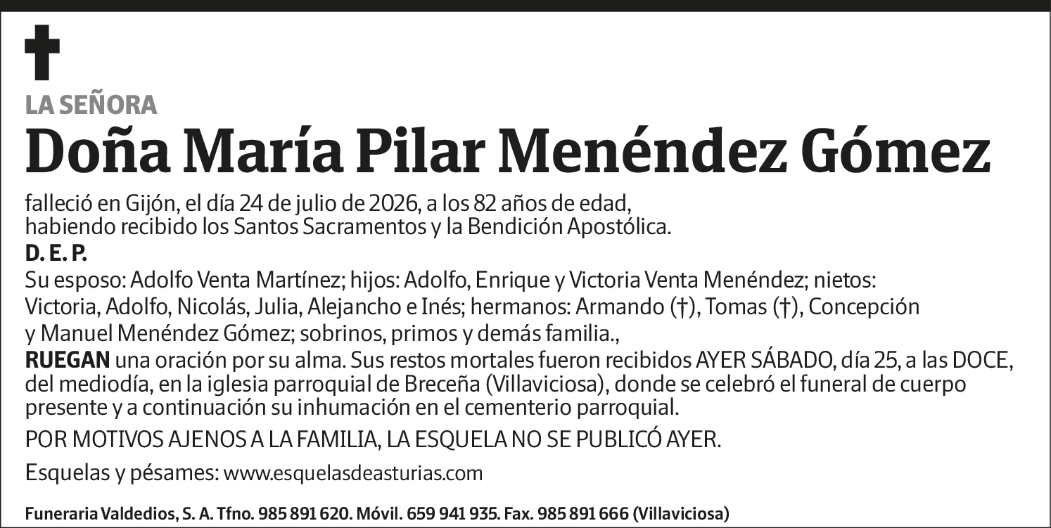 María Pilar Menéndez Gómez