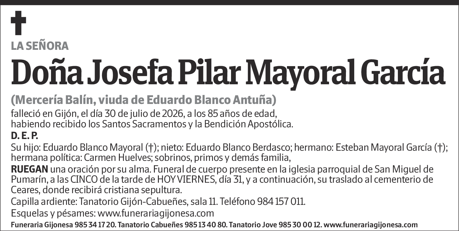 Josefa Pilar Mayoral García