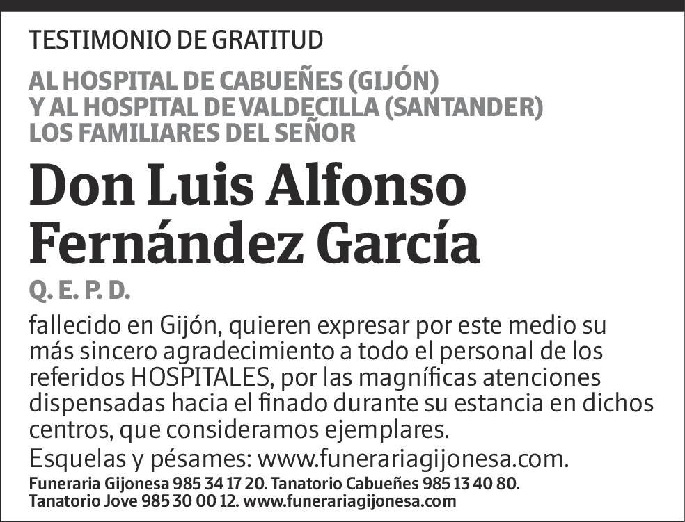 Luis Alfonso Fernández García