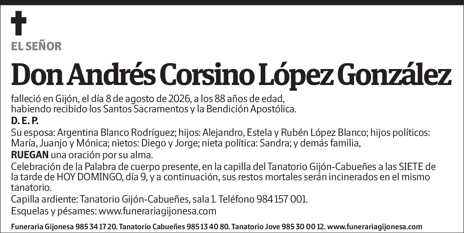 Andrés Corsino López González