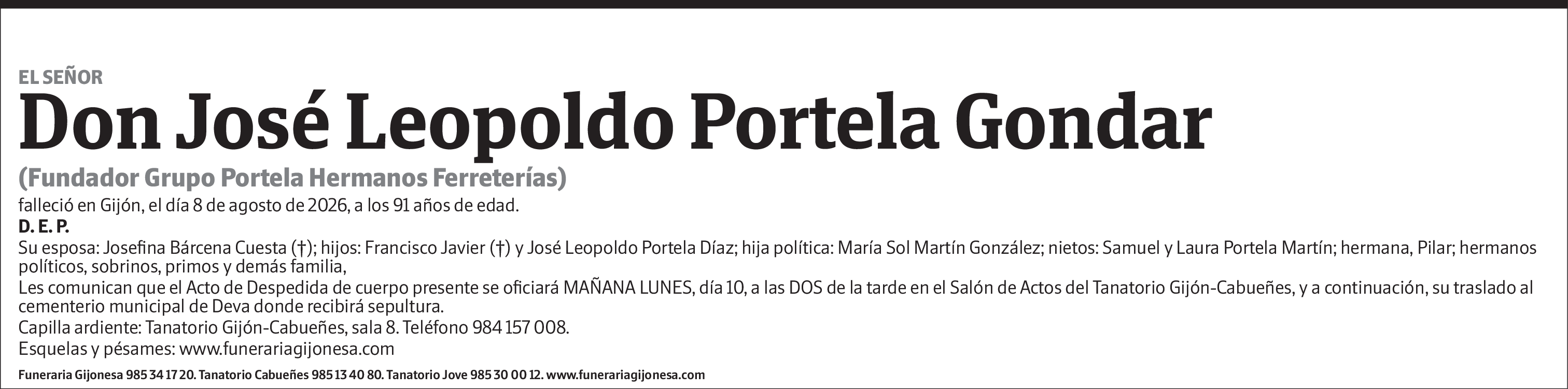 Jose Leopoldo Portela Gondar