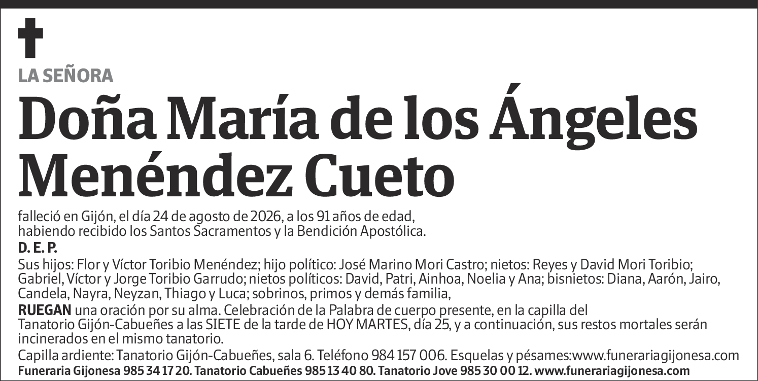 María de los Ángeles Menéndez Cueto