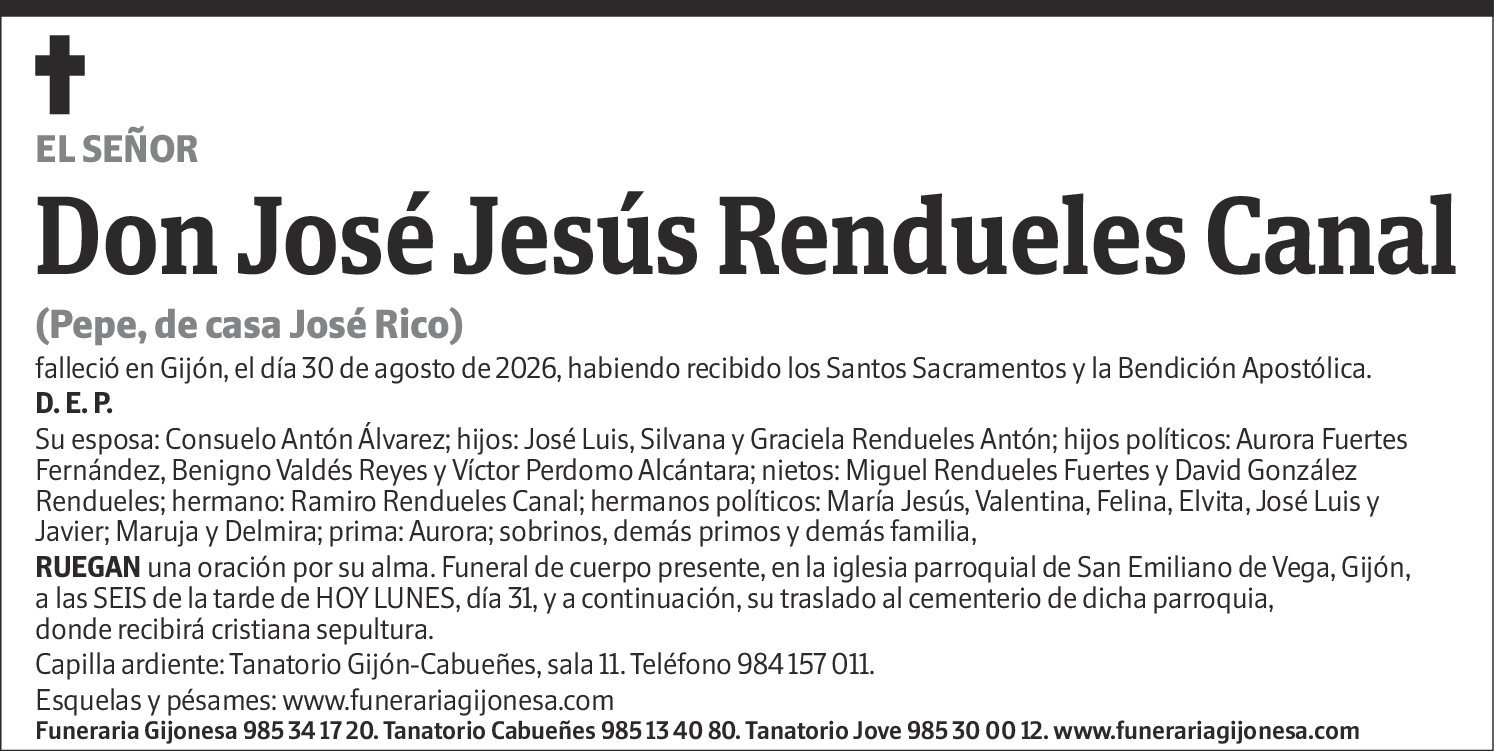 José Jesús Rendueles Canal