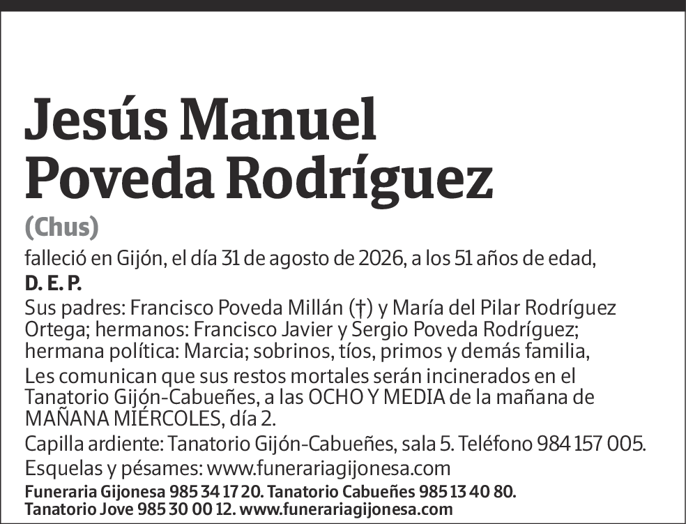 Jesús Manuel Poveda Rodríguez
