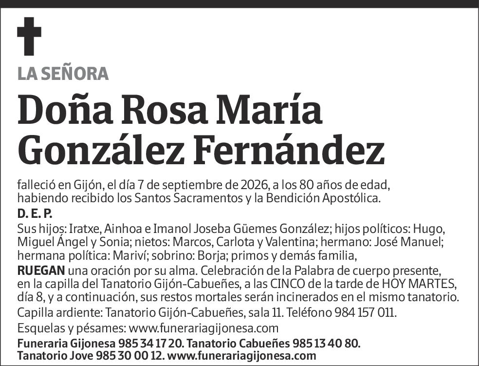 Rosa María González Fernández
