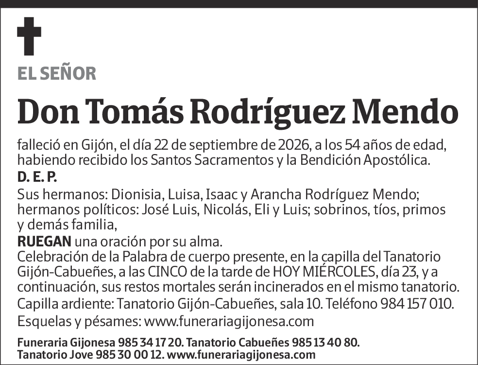 Tomás Rodríguez Mendo