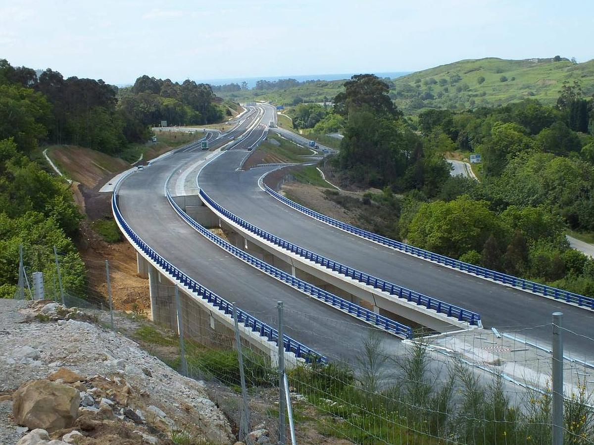 Las obras del tramo Unquera-Pendueles de la autovía