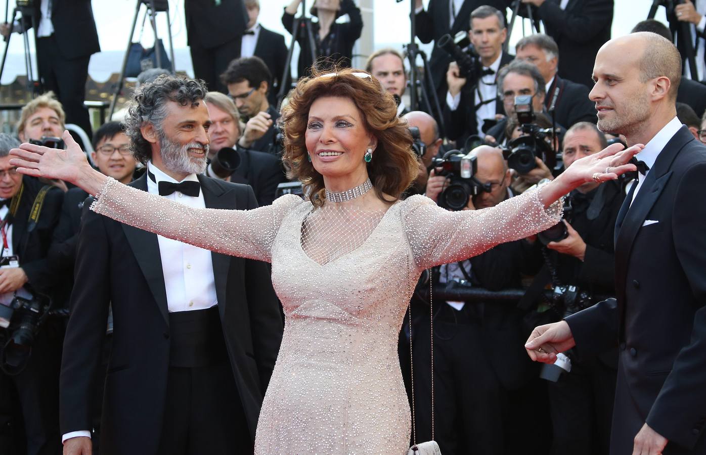 Sophia Loren deslumbra en Cannes