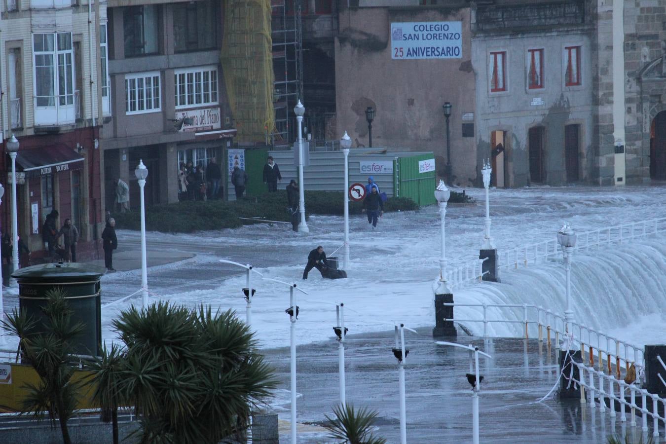 El azote del temporal en Asturias