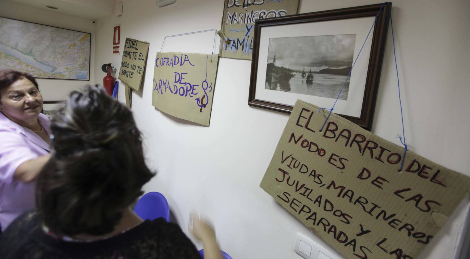La manifestación de los vecinos de El Nodo, en imágenes