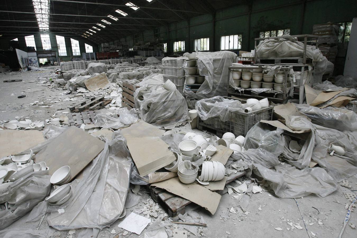 El desolador estado de la fábrica de loza de San Claudio