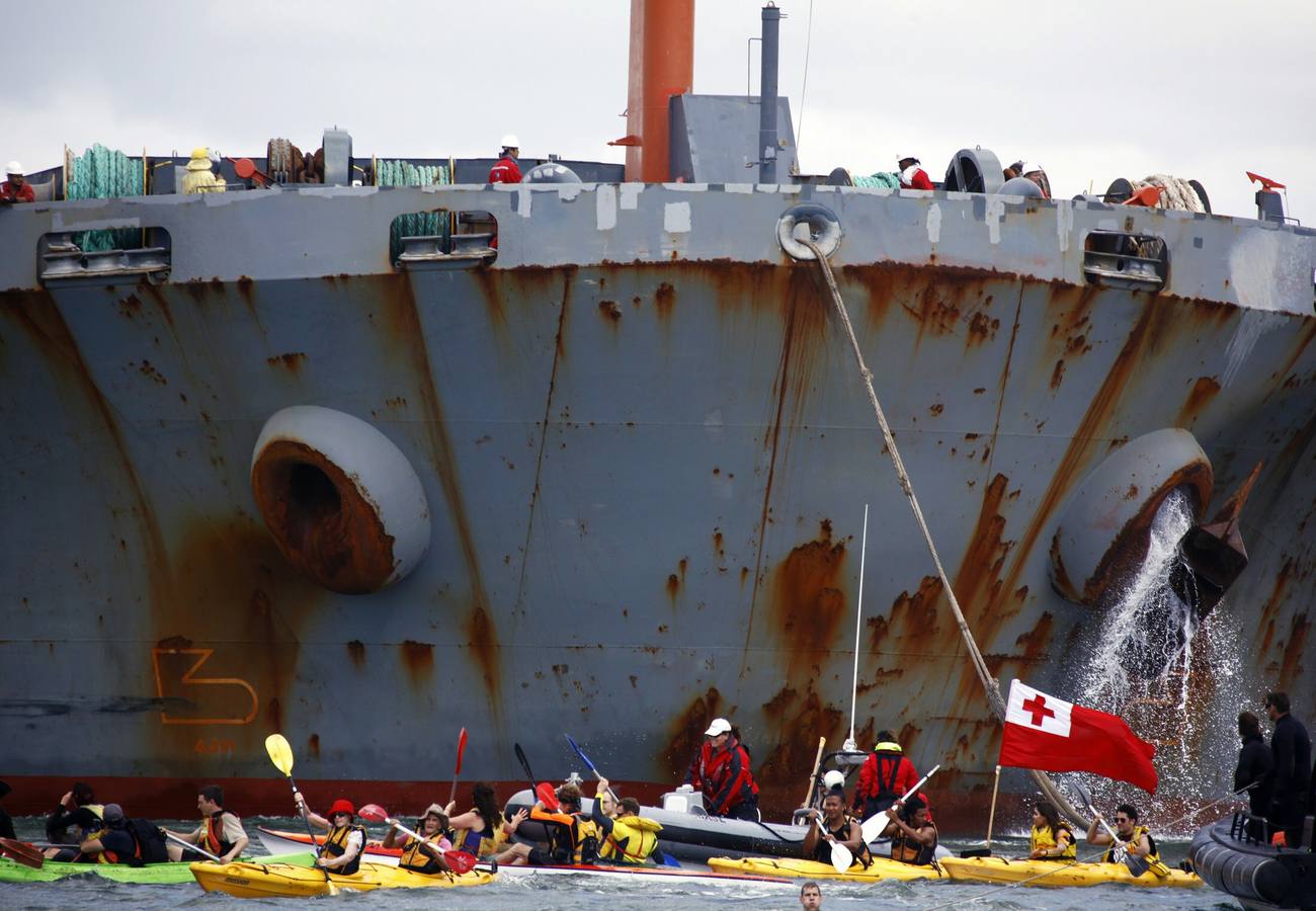 Pobladores isleños del Pacífico protestan contra calentamiento global