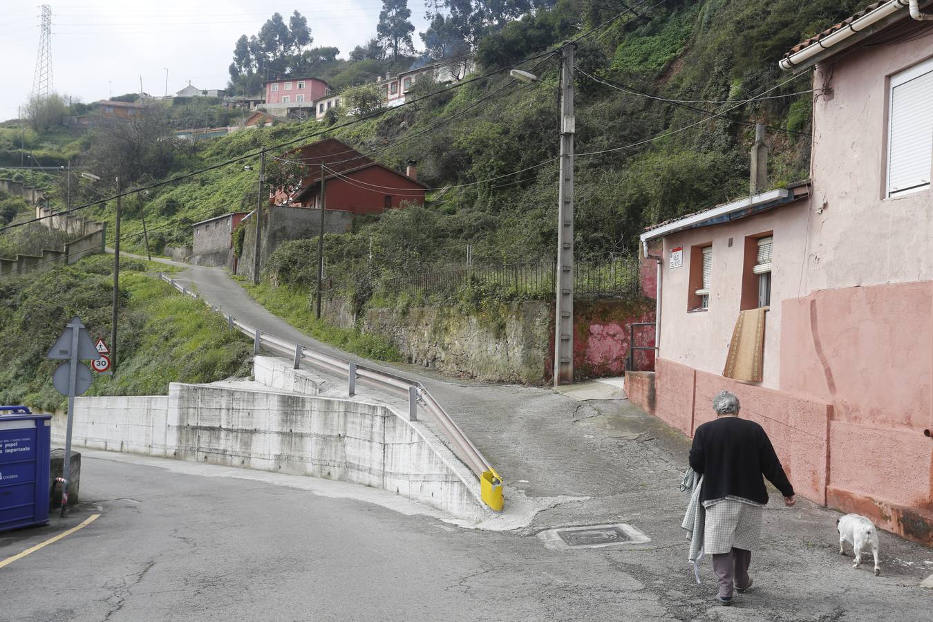 Un argayo causa daños en El Muselín