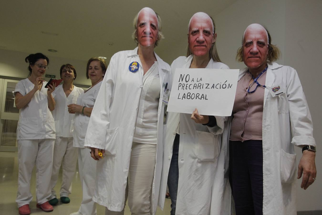 Aniversario del HUCA con protestas