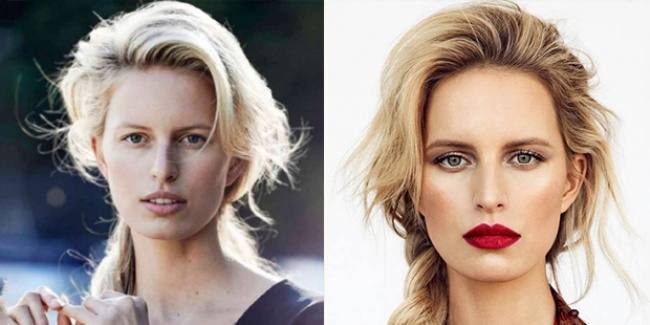 Supermodelos sin maquillaje
