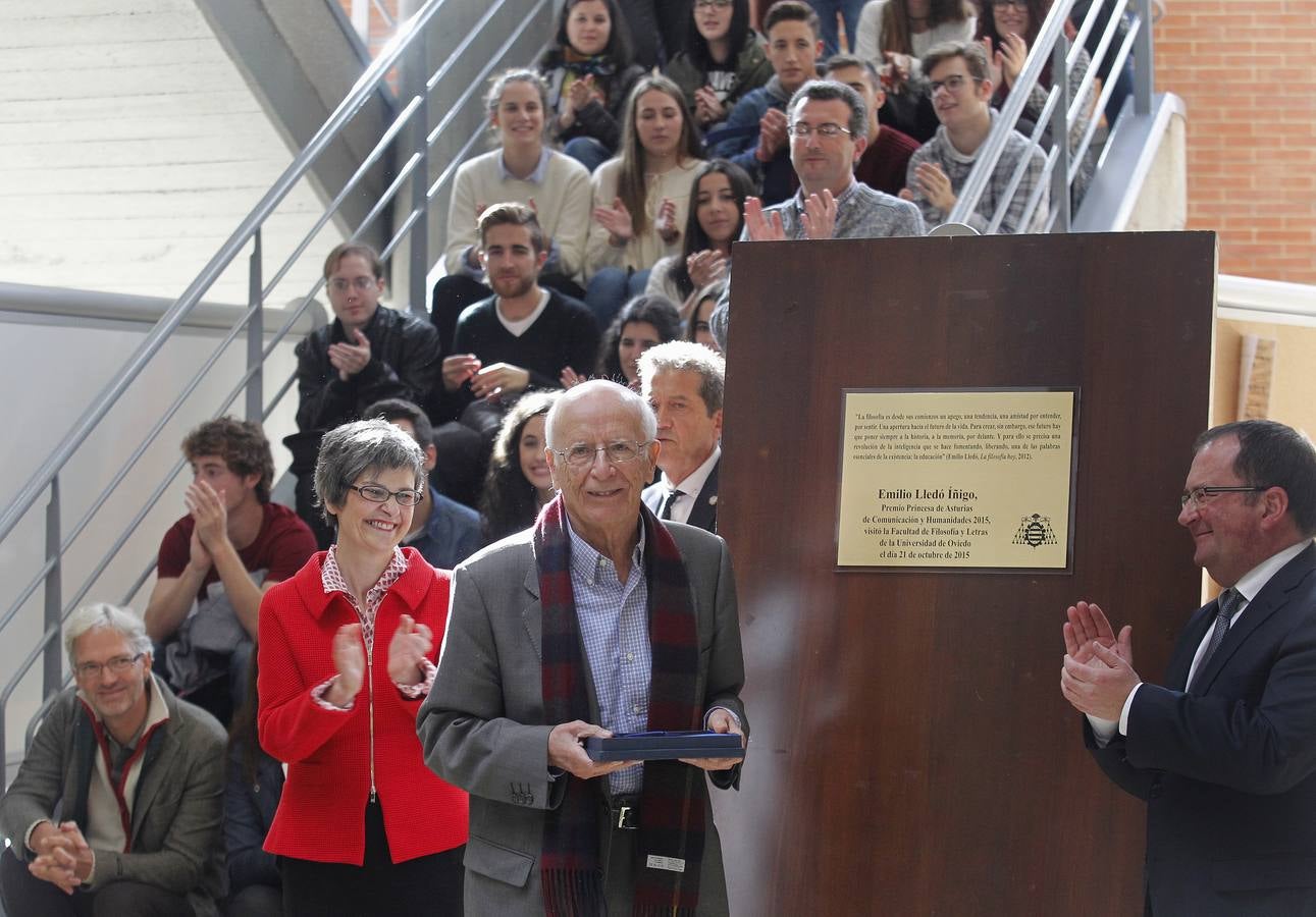 Premios Princesa de Asturias | Emilio Lledó visita la Universidad de Oviedo