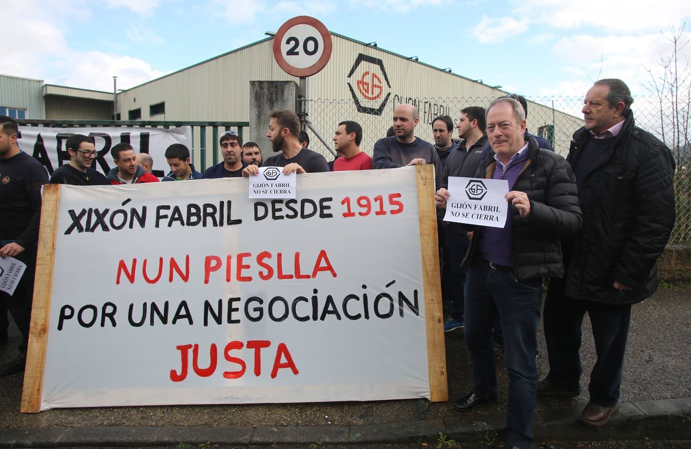 Encierro de los trabajadores de Gijón Fabril