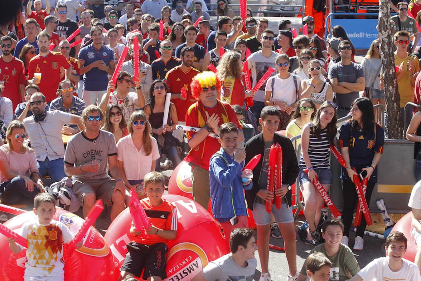 La afición española, de la euforia a la desolación