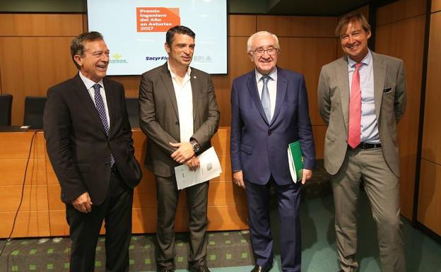 Bernardo Calleja y Gloria Naveiras, premios Ingenieros del Año en Asturias
