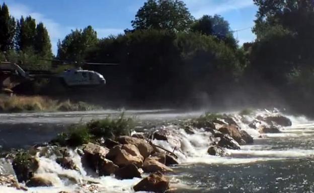 Localizan sano y salvo a un pescador de Avilés que pasó la noche atrapado en las aguas del río Órbigo