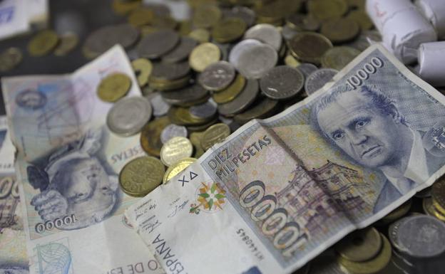 Los españoles conservan 1.638 millones de euros en pesetas