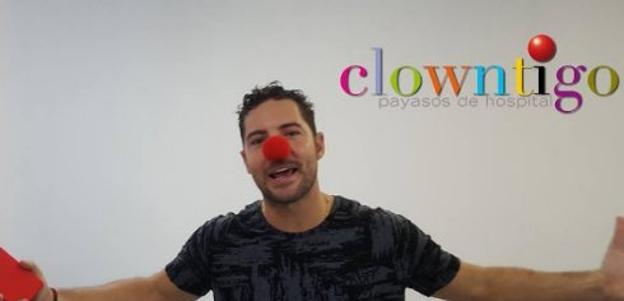 Bisbal, payaso solidario en Gijón