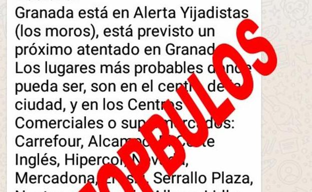 La Guardia Civil desmiente el bulo del «inminente atentado de Granada»