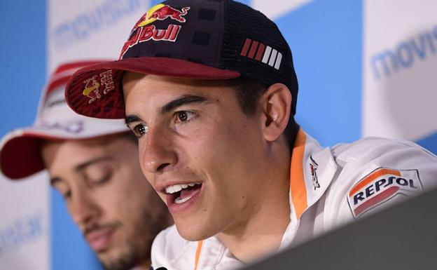 Márquez: «Valentino demuestra que no le falta motivación»