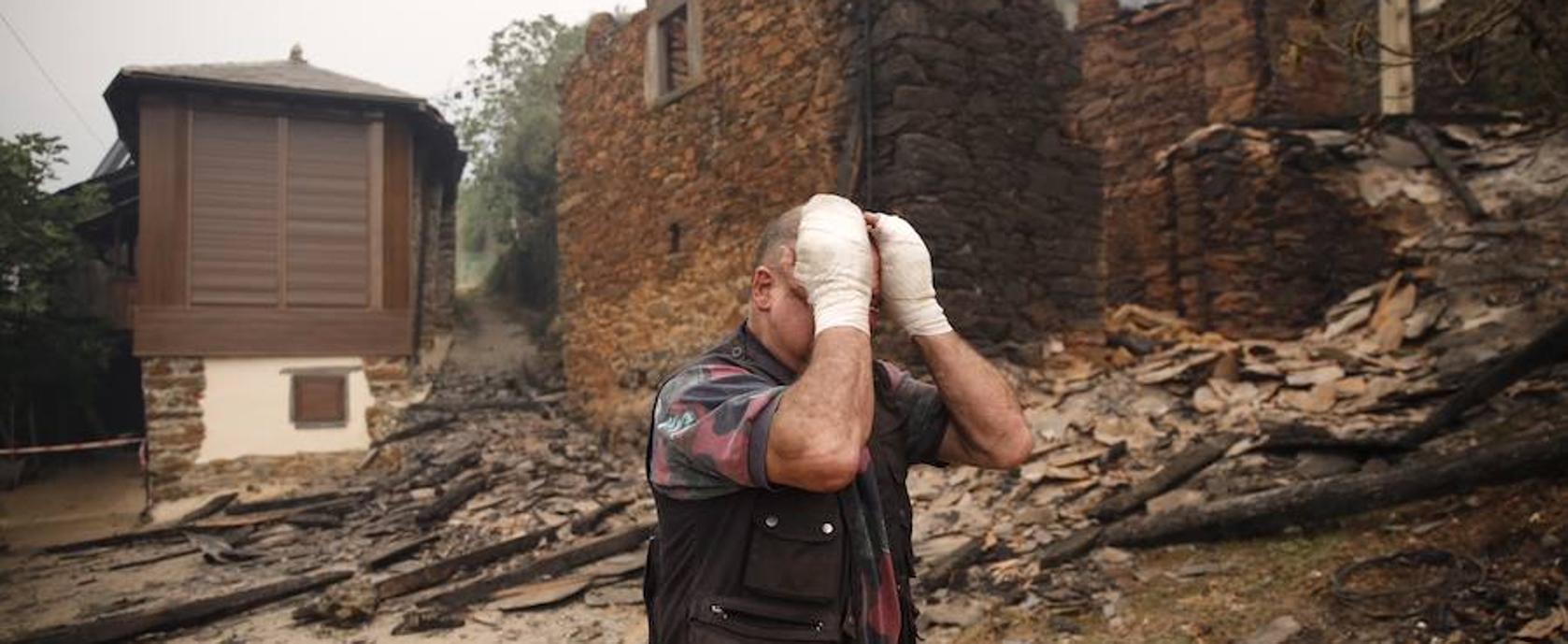 Desolados por el fuego