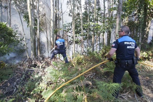 Denunciadas dos personas por hacer fuego con la máxima alerta activada