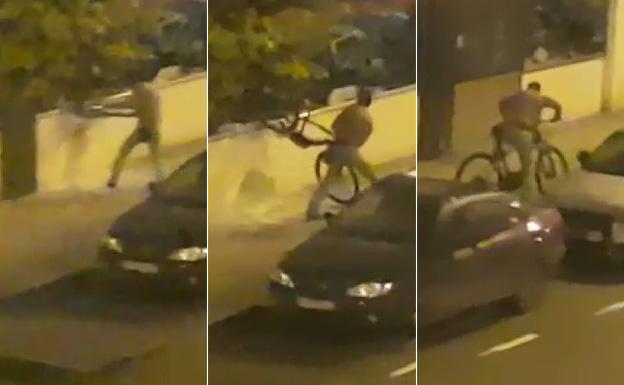 Rompe el cristal, roba una bicicleta y huye