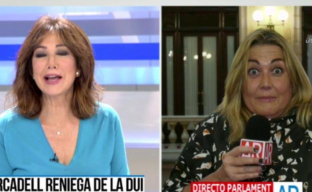 El toque de atención de Ana Rosa Quintana a una reportera en pleno directo