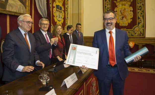 Bernardo Calleja y Gloria Naveiras, ingenieros del año en Asturias