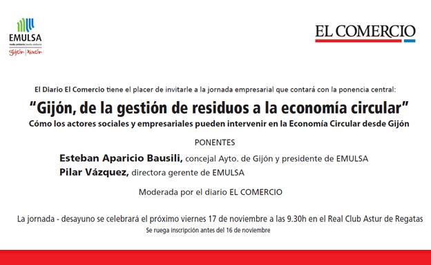 EL COMERCIO y EMULSA abordan el viernes ‘Gijón, de la gestión de residuos a la economía circular’