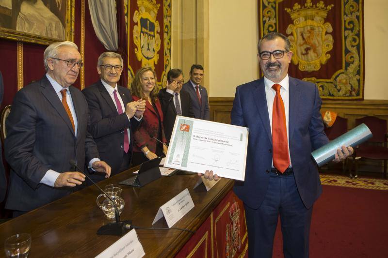 Bernardo Calleja y Gloria Naveiras, premios Ingeniero del Año de Asturias 2017