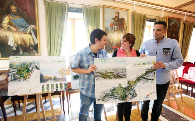 El nuevo Bulevar de Santullano tendrá un gran parque con lago y los viales separados