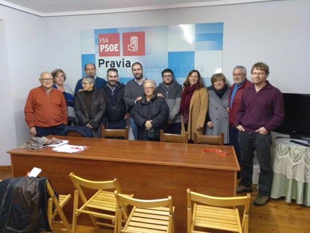 David Álvarez, reelegido como secretario general del PSOE de Pravia