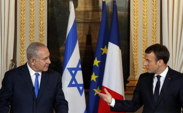 Macron pide a Netanyahu que congele la colonización como gesto para la paz